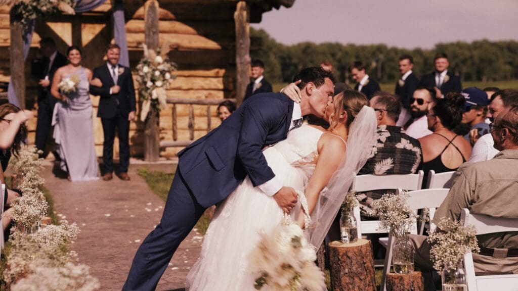 A couple who had their wedding at Besler's Cadillac Ranch with Nathaniel Wilson Video as their wedding videographer.