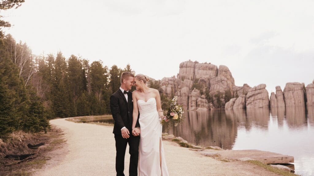 A couple at Sylvan Lake in Custer State Park with Nathaniel Wilson Video